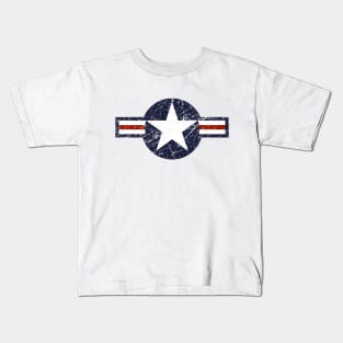 United States Roundel Vintage Kids T-Shirt